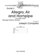 Allegro Air and Hornpipe from water Music Orchestra sheet music cover